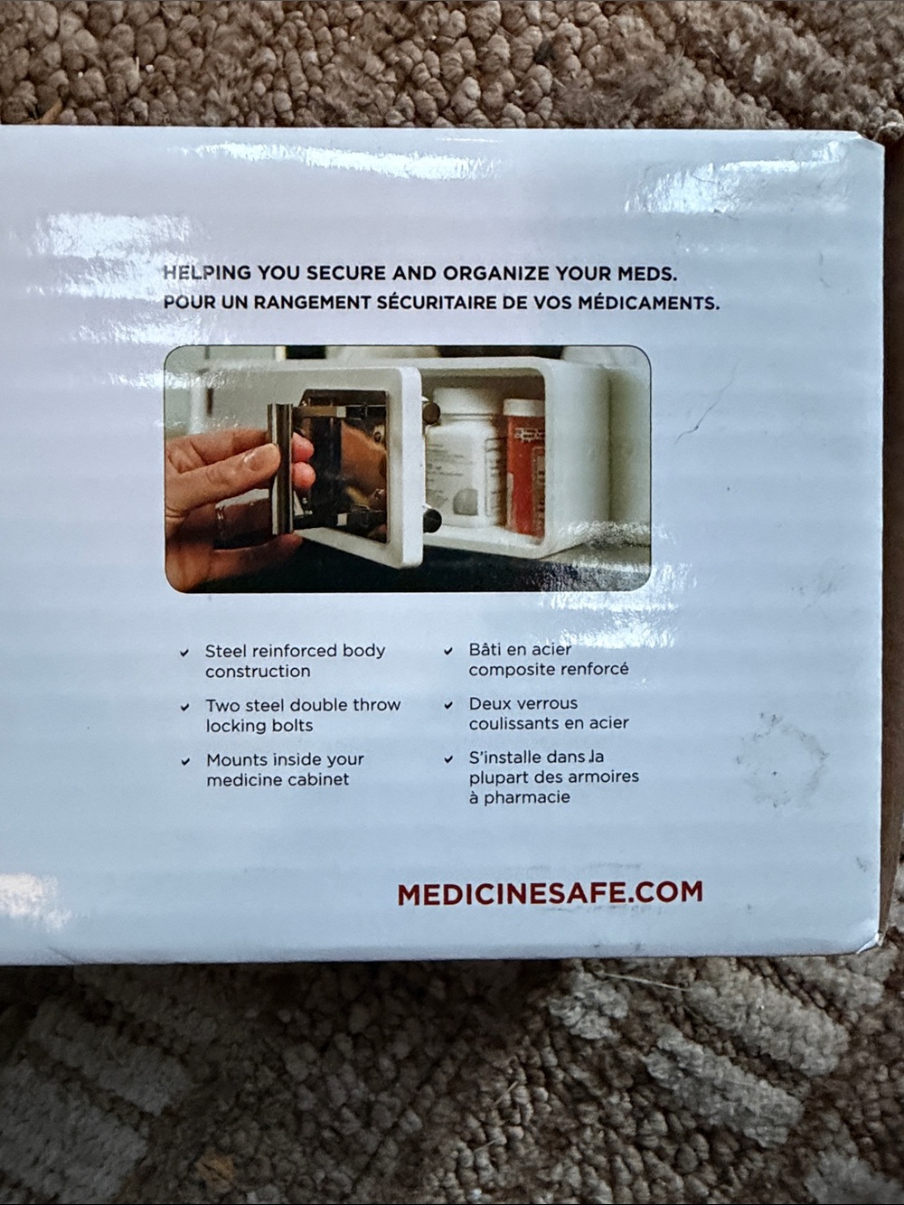 Wall-Mounted Medication Lock Box - Picture 2 of 3